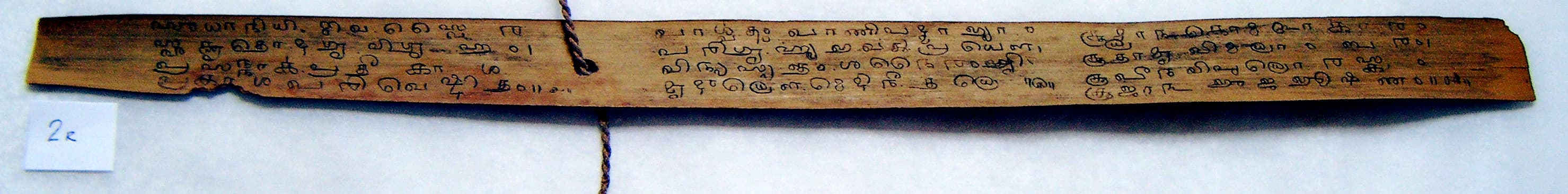 Ancient Tamil Palm-Leaf Manuscript